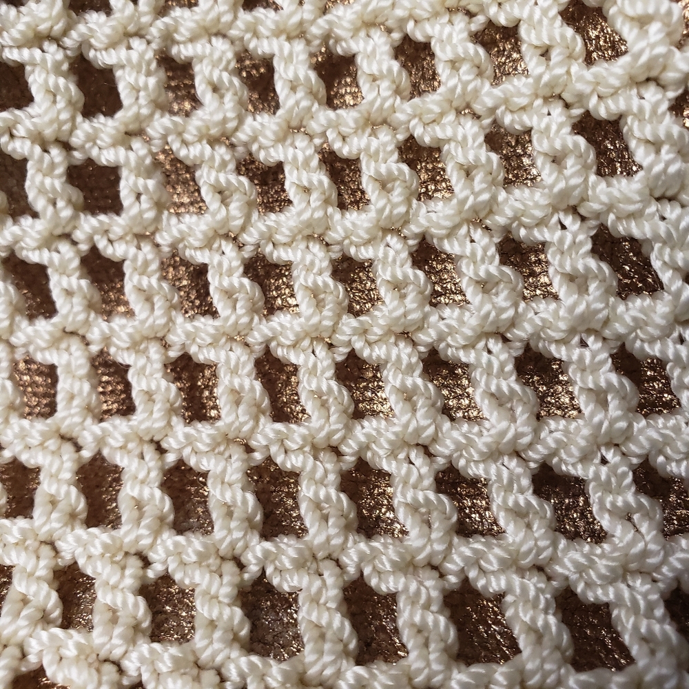 The Sak Crochet Hobo Bag in Cream and Brown - Picture 7 of 12